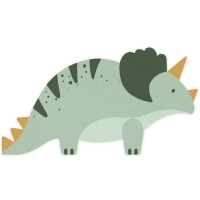 Servtky papierov Triceratops 18x10 cm, 12 ks