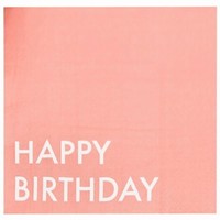 Servtky papierov "Happy birthday" 16 ks