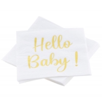 Servtky papierov "Hello Baby!" 33x33 cm, 20 ks