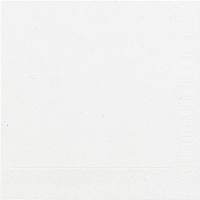 Servtky papierov banketov BIO biele 24 x 24 cm