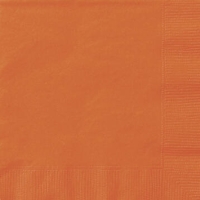 Servtky papierov banketov oranov 13 x 13 cm 20 ks