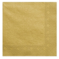 Servtky papierov zlat 33x33 cm, 20 ks