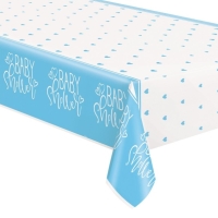 Obrus plastov Baby Shower modr 137 x 213 cm