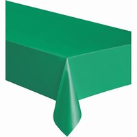 Obrus plastov smaragdovo zelen 274x137 cm