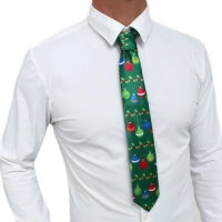 Vianon kravata satnov zelen