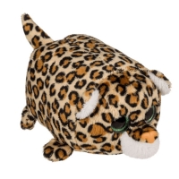 Plyov zvieratko s funkciou istenia displeja Leopard 8 cm