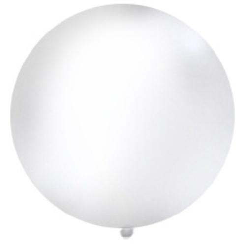 Balón Jumbo biely 1m