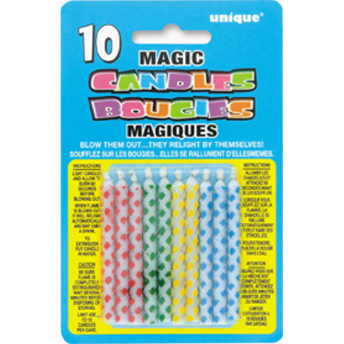 Sviečky tortové Magické Diamond Dot 10ks