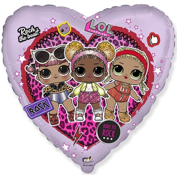 BALÓNEK fóliový LOL Rock