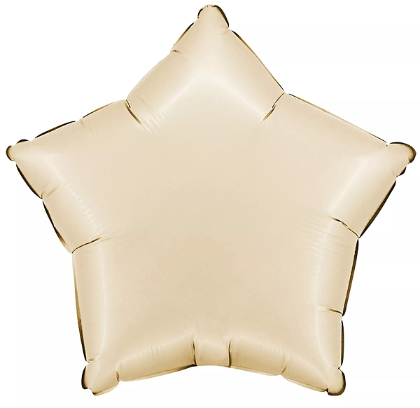 Balónek fóliový hvězda krémová 46 cm