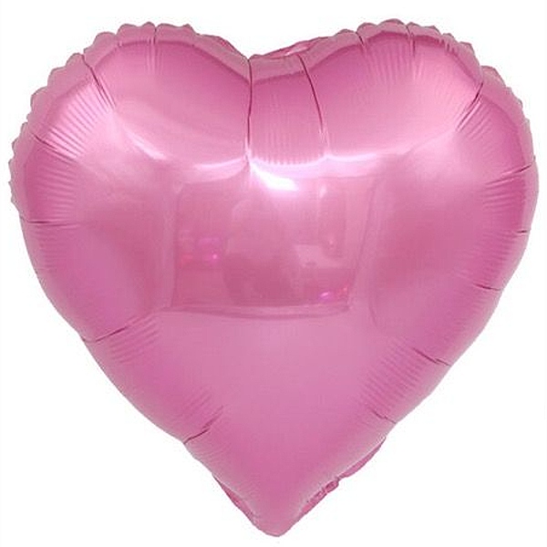 Balónek fóliový srdce světle růžové 45cm
