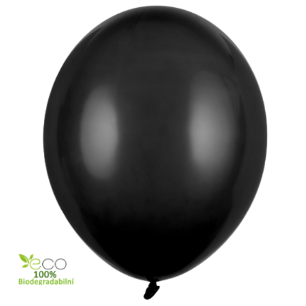 Balónek latexový 30 cm černý 1 ks