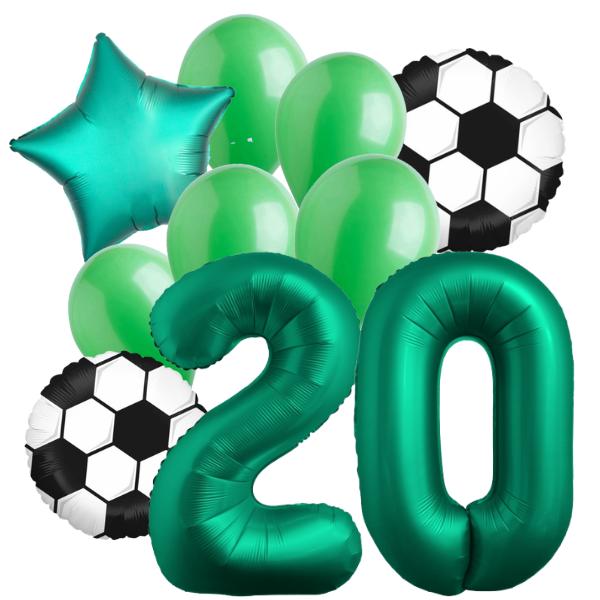 Balónkový buket Fotbal číslo 20