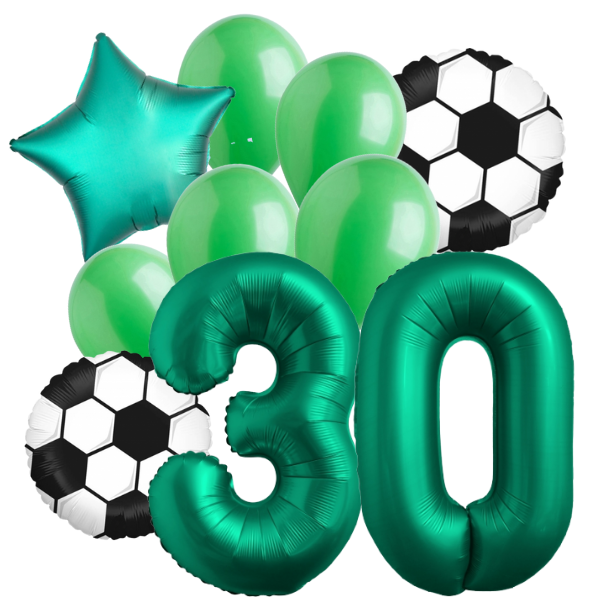 Balónkový buket Fotbal číslo 30