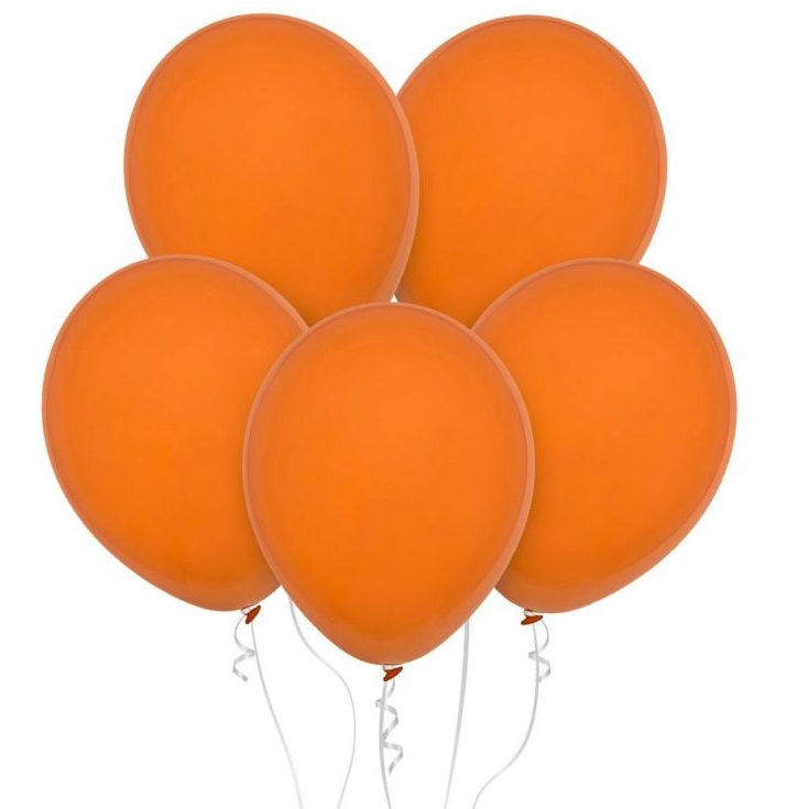 Balónky latexové pastelové oranžové 28cm 100ks