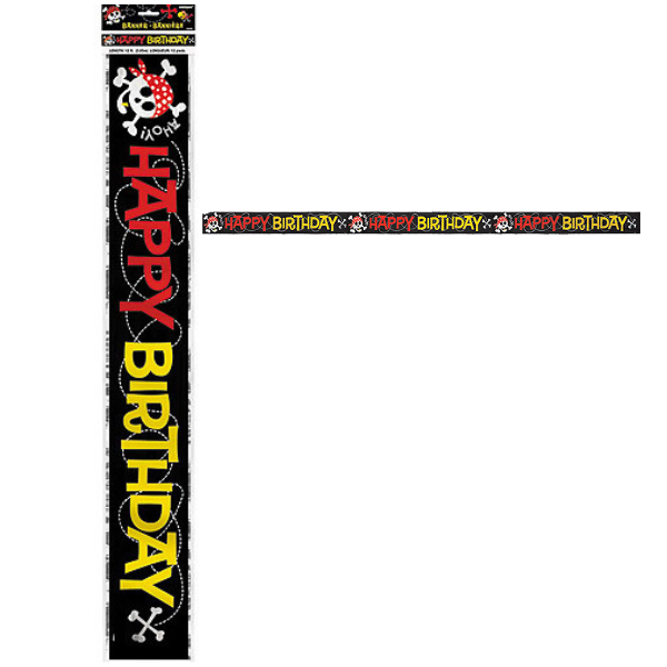 Banner fóliový Happy Birthday Pirát 365 cm
