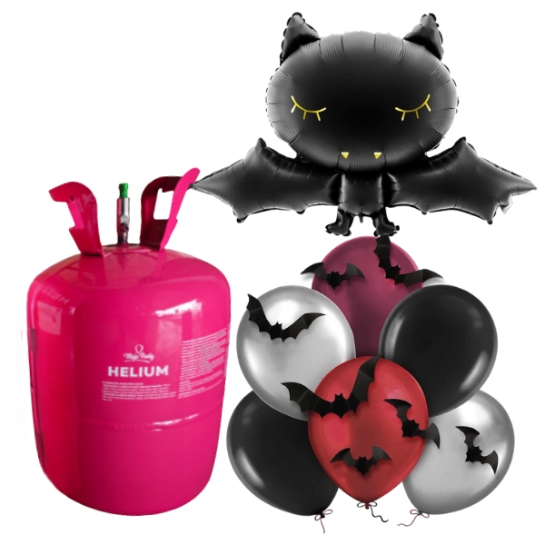 Helium s balonky - netopýr - lux