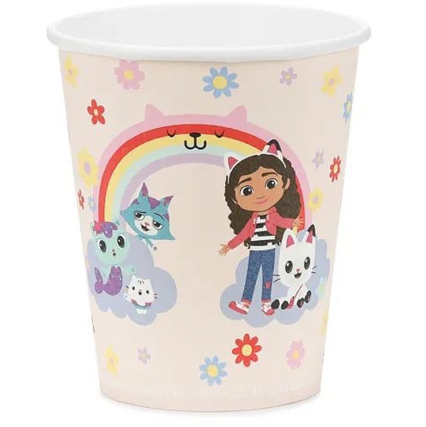 Kelímky papírové Gabby's Dollhouse 250 ml 6 ks