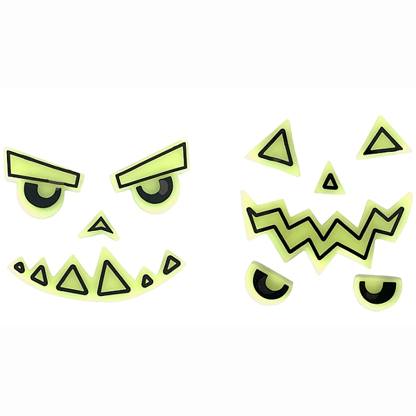 Samolepky gelové na dýně 2 ks