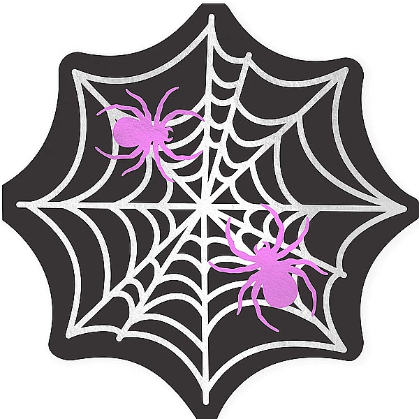 Ubrousky papírové pavučina s pavouky 33x33 cm 10 ks