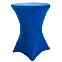 TENTino Elastick obrus STANDARD na koktailov bistro stl 60 cm VIAC FARIEB Farba obrusu: MODR / ROYAL BLUE
