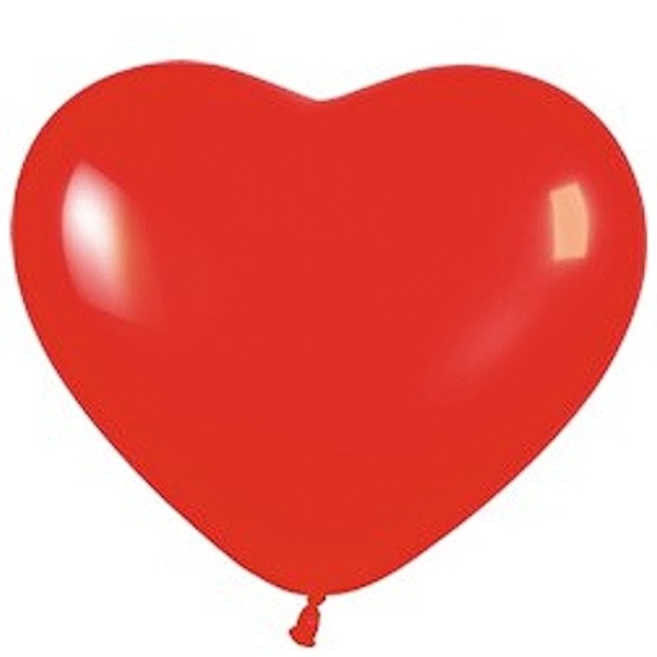 Balónik latexový srdce červené 26cm