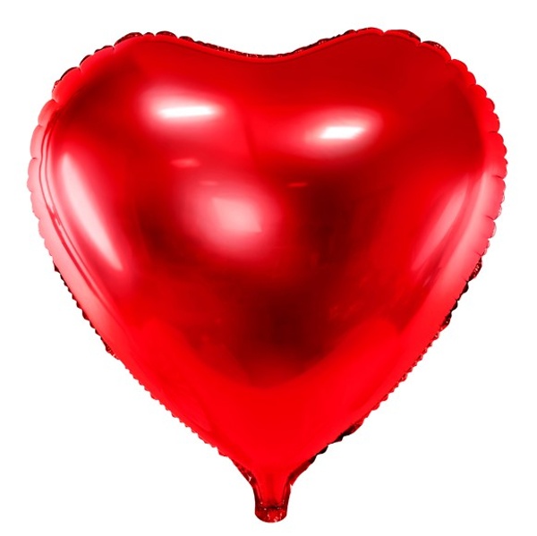 Balónik fóliový Srdce červené 45cm