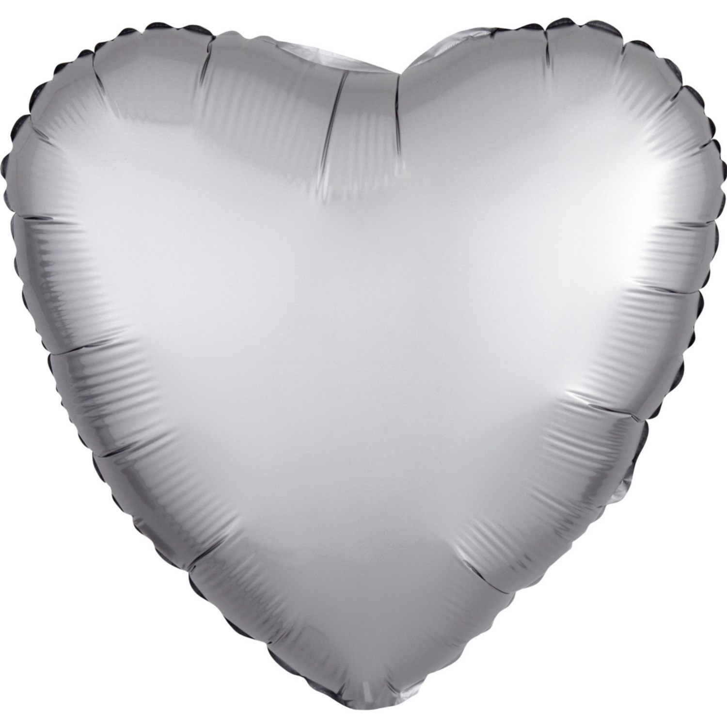 Balónik fóliový Srdce platinové 43cm