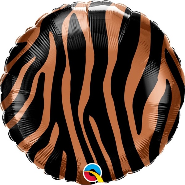 BALÓNIK fóliový vzor Tiger guľatý 46 cm