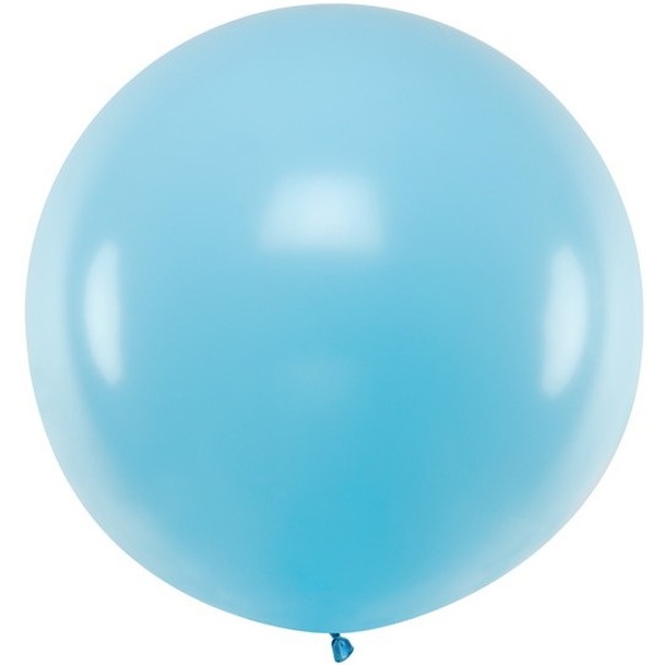 Balón 1m pastelový svetlo modrý