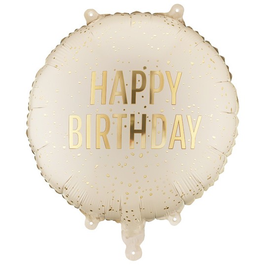 Balónek fóliový HB krémový 35x35 cm
