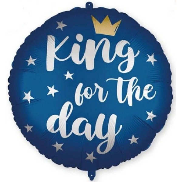 Balónek fóliový King for the day 46 cm