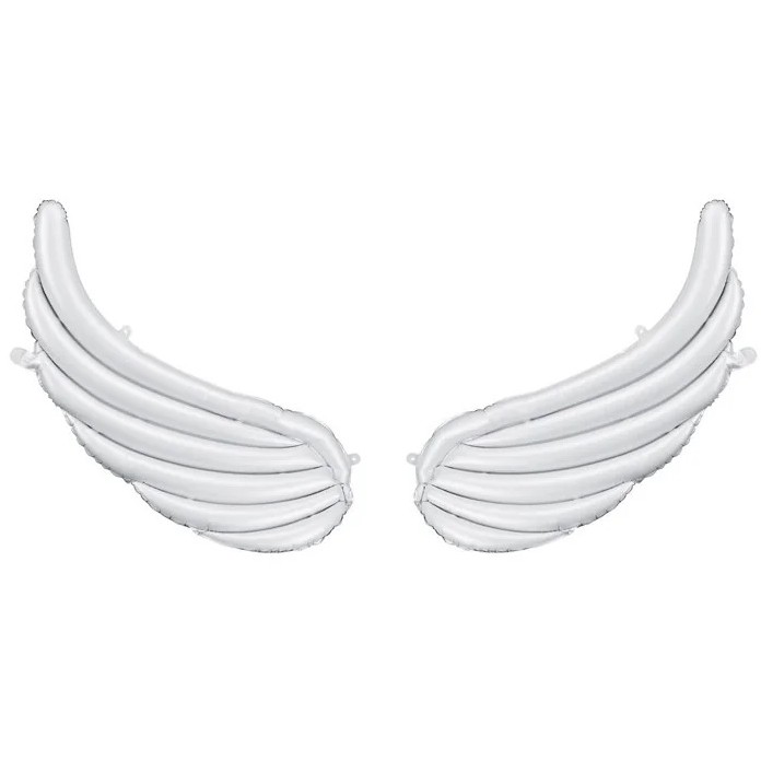 Balónek fóliový Křídla bílé 104x60 cm