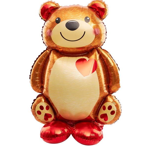 Balónek fóliový Medvídek stojací 91x65 cm