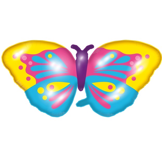 Balónek fóliový Motýl 85x45 cm