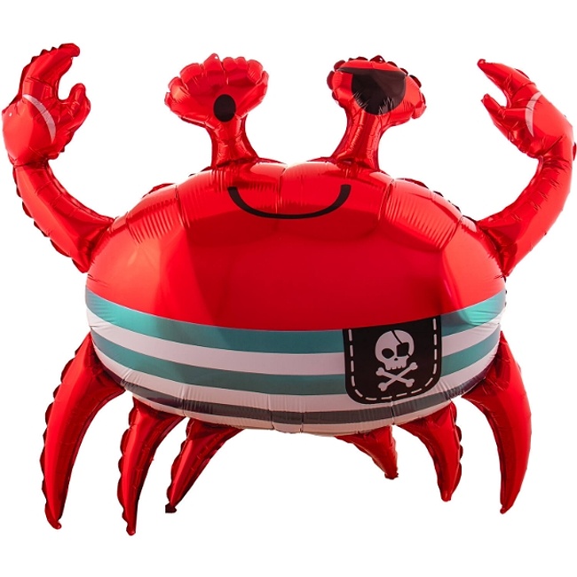 Balónek fóliový Pirátský krab 93x75 cm
