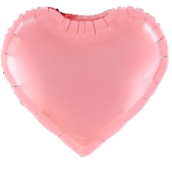 Balónik fóliový Srdce ružové 45 cm