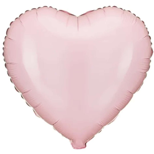 Balónik fóliový Srdce svetlo ružové 45 cm