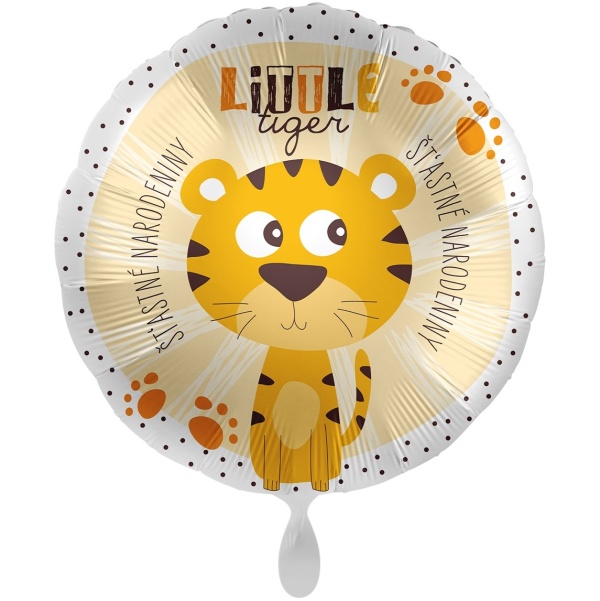 Balónik se slovenskym potiskom - Šťastné narodeniny Tiger 43 cm