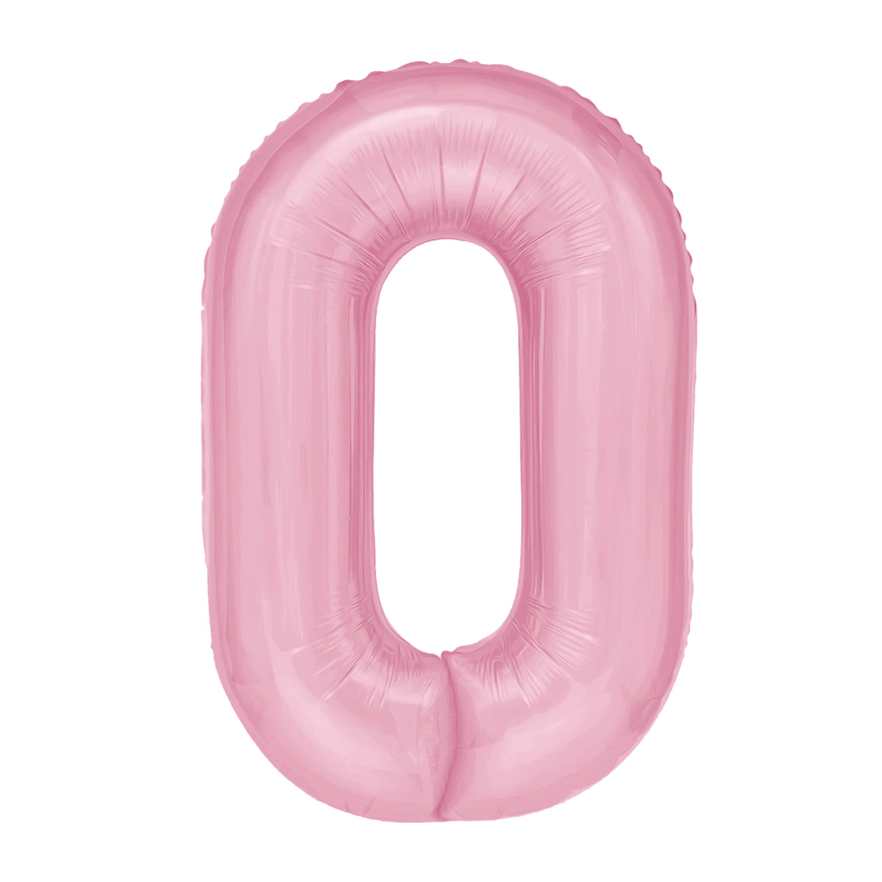 Balónek fóliový číslice 0 růžová 100 cm