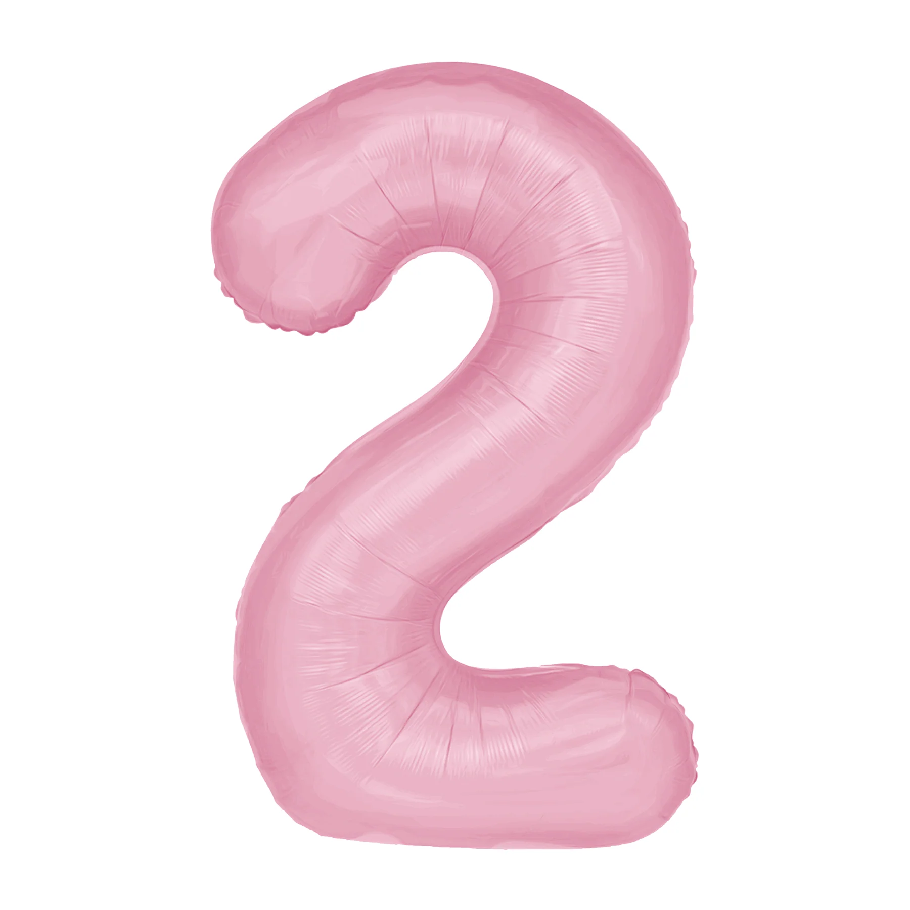 Balónek fóliový číslice 2 růžová 100 cm