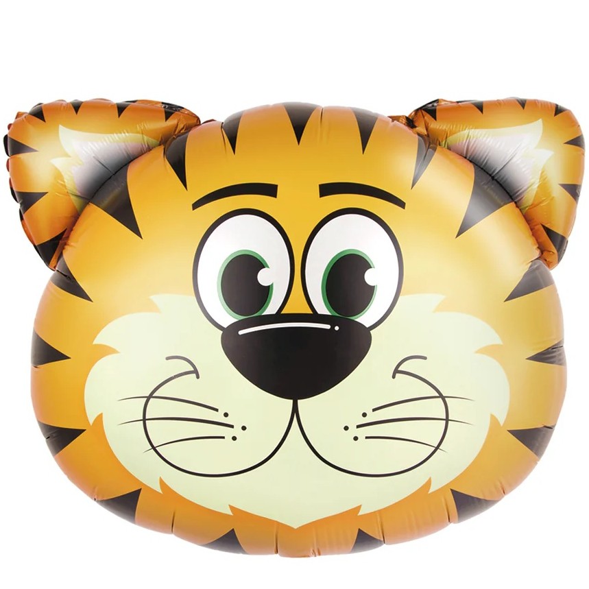 Balónek fóliový hlava Tygra 57x54 cm