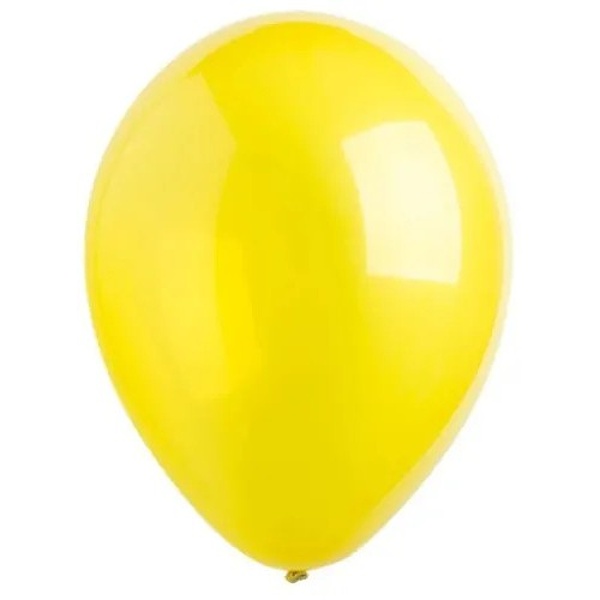 Balónek latexový crystal žlutý 30 cm 1 ks