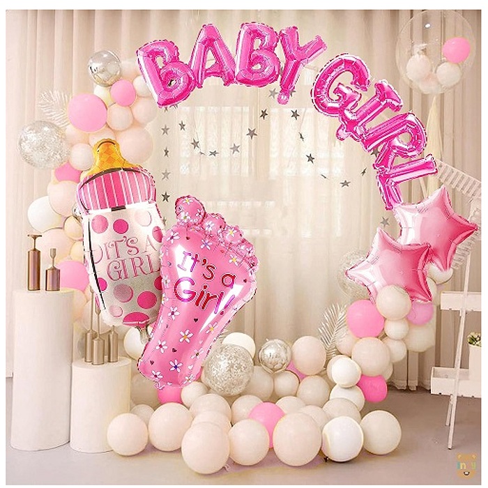 Balónková girlanda Baby Girl