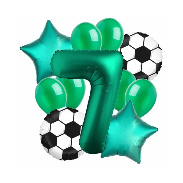 Balónkový buket 7. narozeniny Fotbal