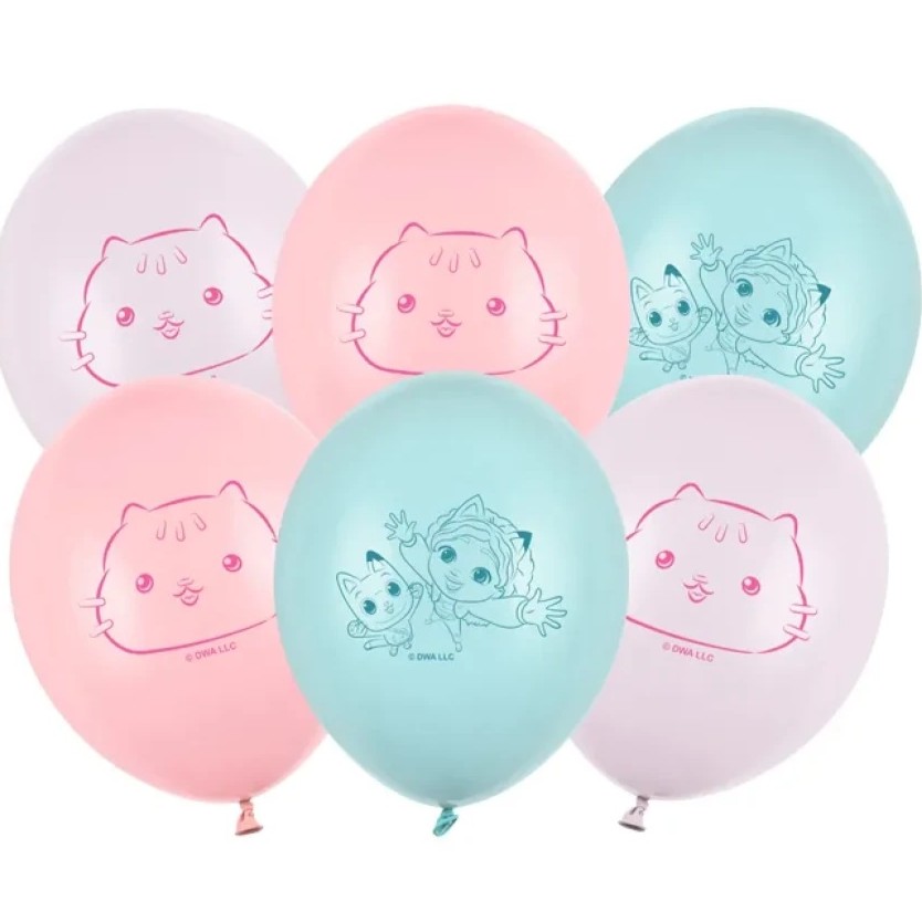 Balónky latexové Gabby's Dollhouse 27 cm 6 ks