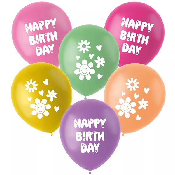 Balónky latexové HB Boho Girlz 33 cm 6 ks