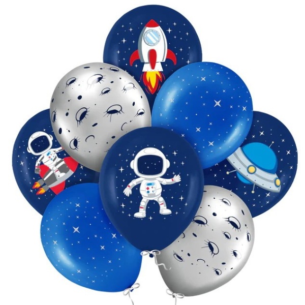 Balóniky latexové Vesmír 30 cm, 8 ks