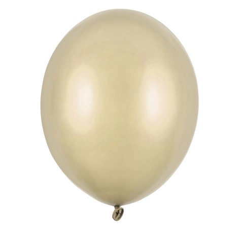 Balónky latexové metalické studená zlatá 12 cm 100 ks