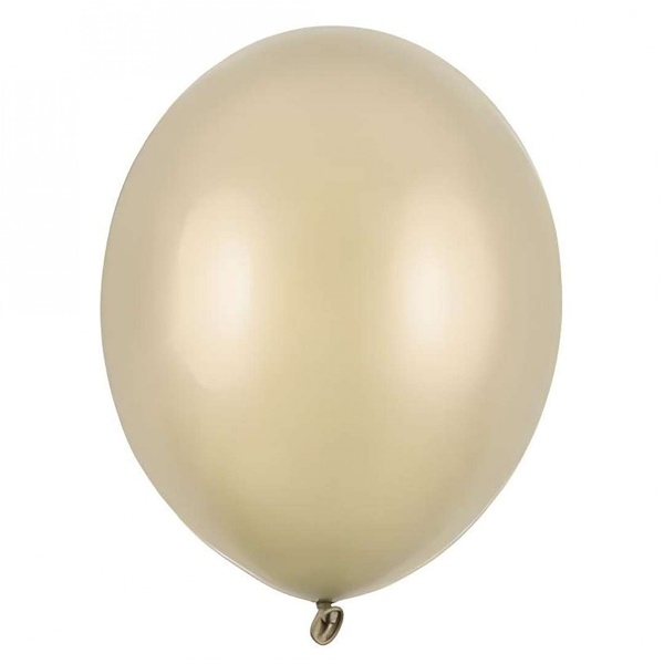 Balónky latexové metalické studená zlatá 27 cm 100 ks